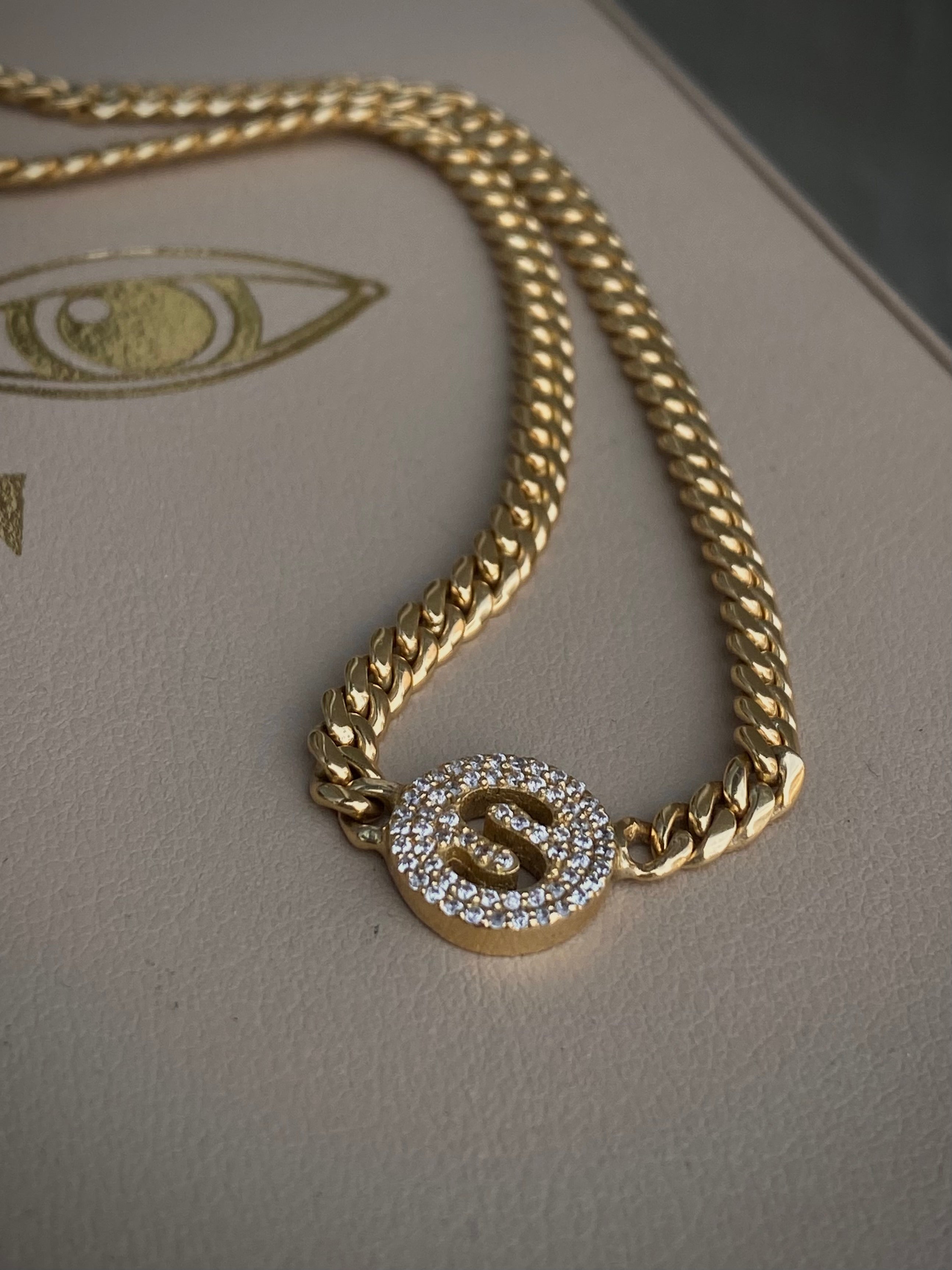 CADENA INICIAL 0,80 CTS DIAMANTES / ORO AMARILLO 30GR