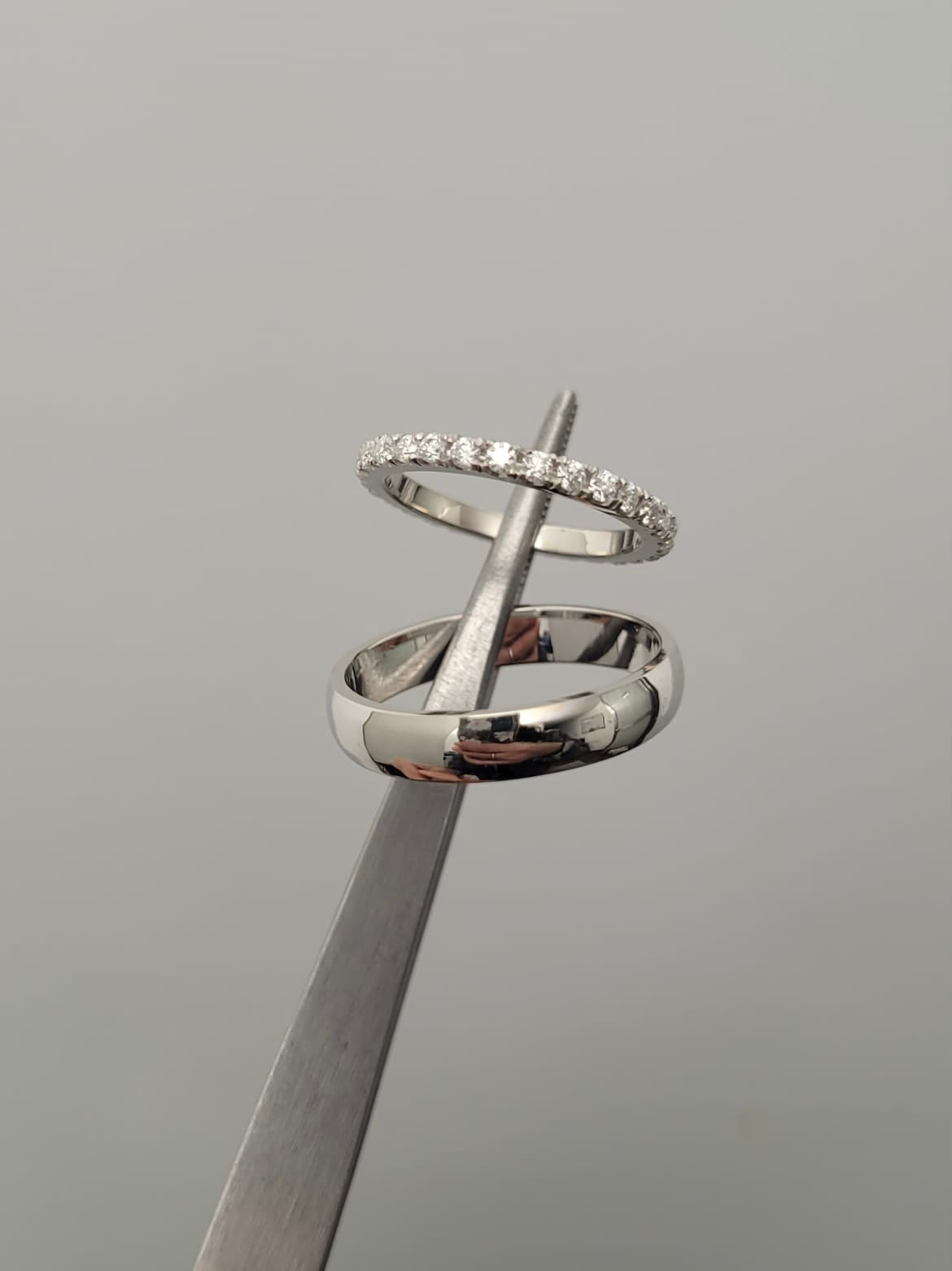 ARGOLLA PAR ALMA 0.30 CTS DIAMANTES 5gr / ORO ROSADO Nac (Joya)