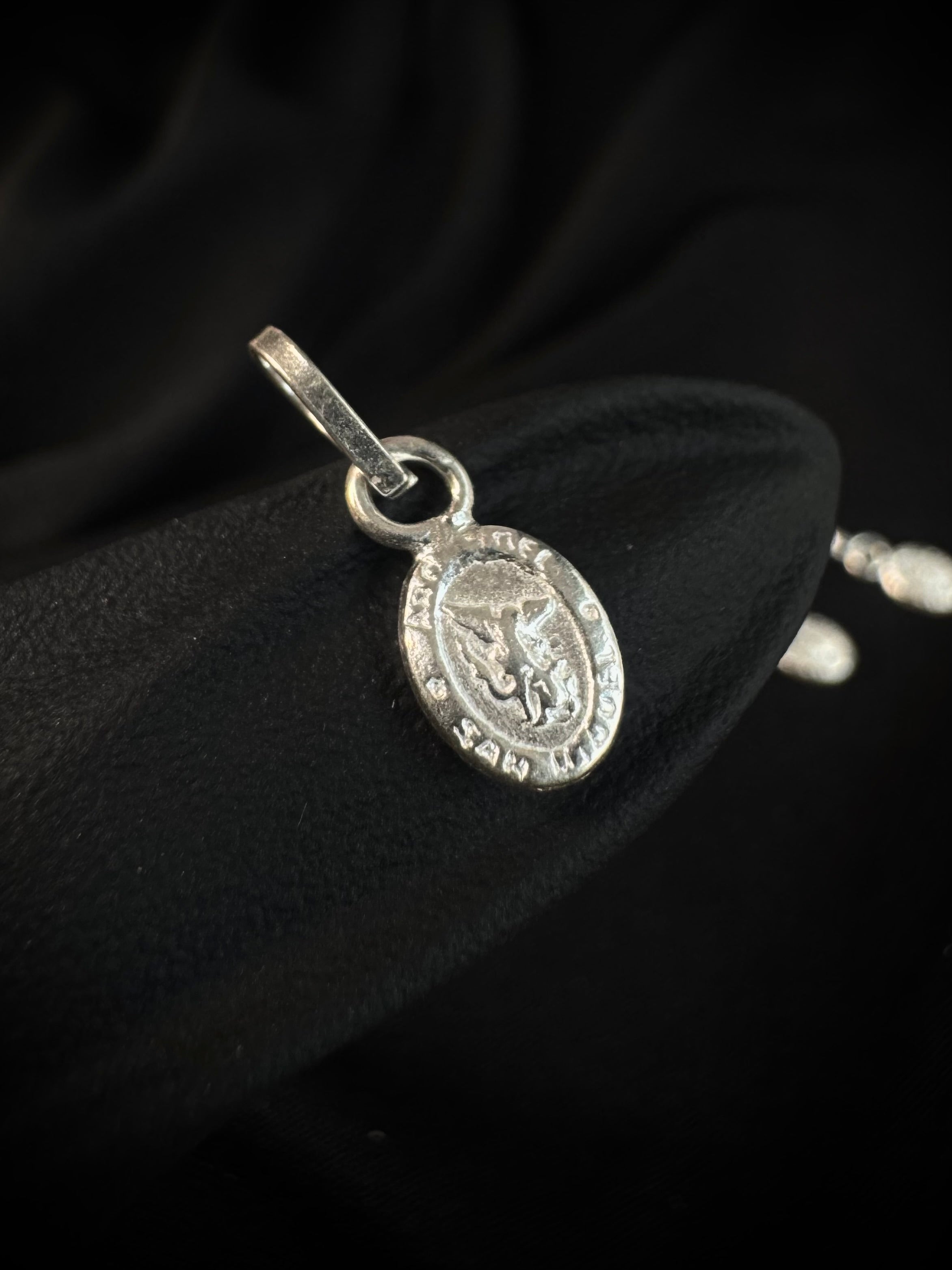 DIJE MEDALLA SAN MIGUEL 0.5gr / 0.9cm / PLATA