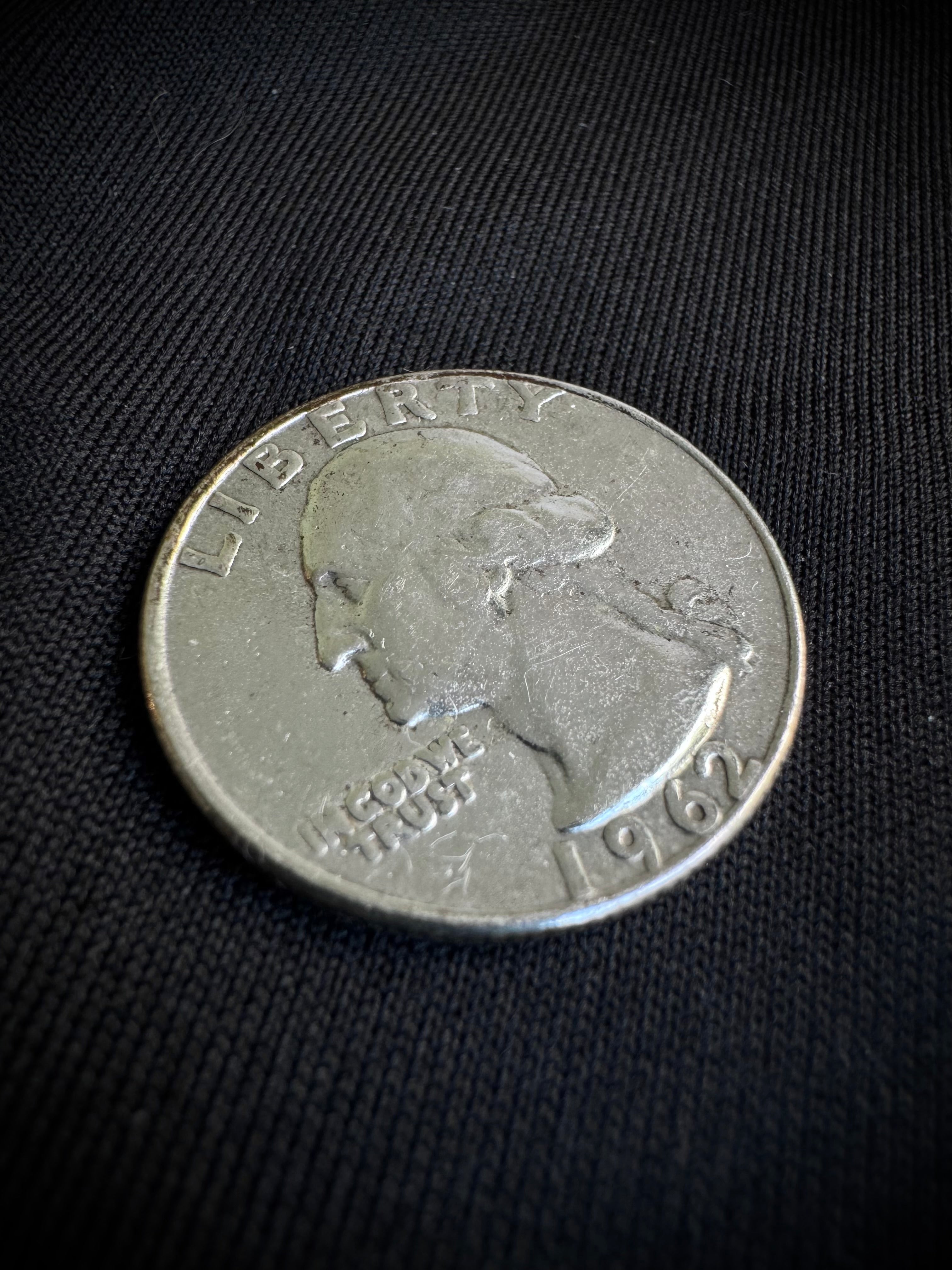 MONEDA USA 1962 6.2gr / 2.4cm / PLATAMONEDA