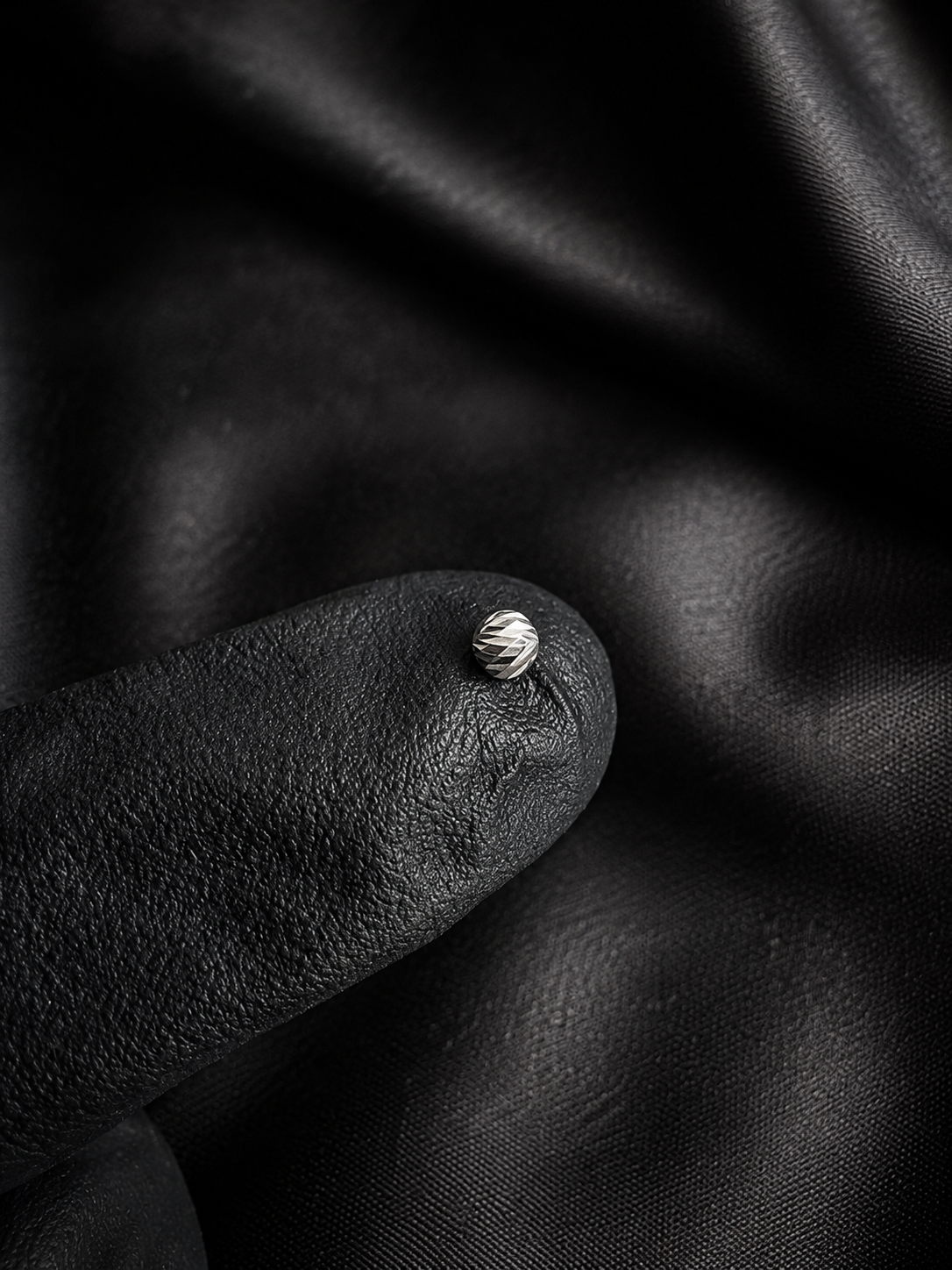 BOLAS DIAMANTADA 0.05gr / PLATA
