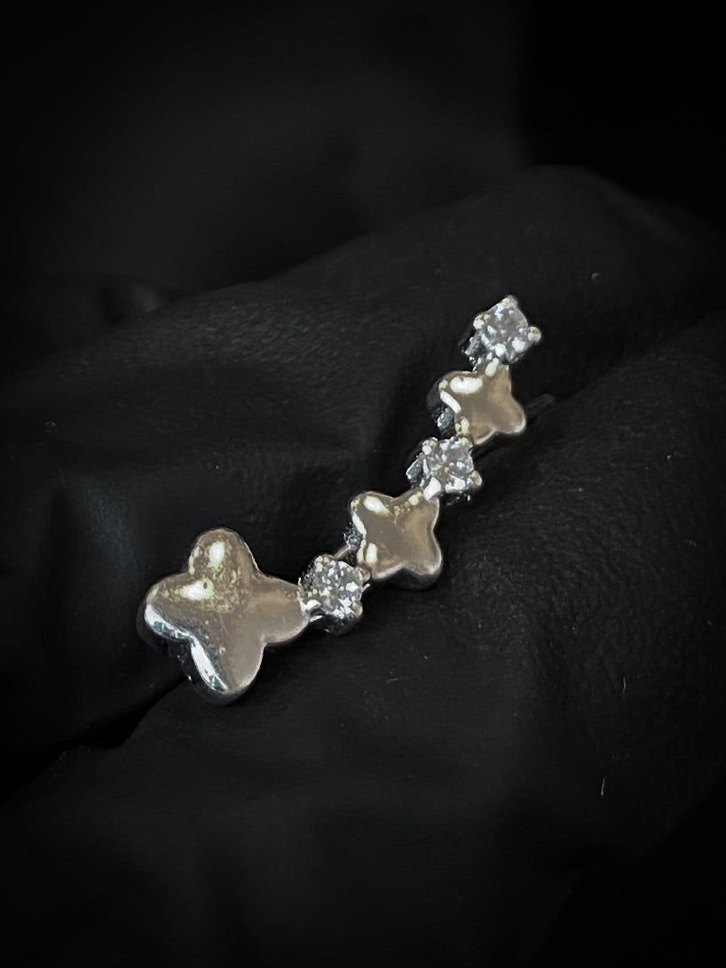 EARCUFF ESTRELLA SWAROVSKI BLANCO