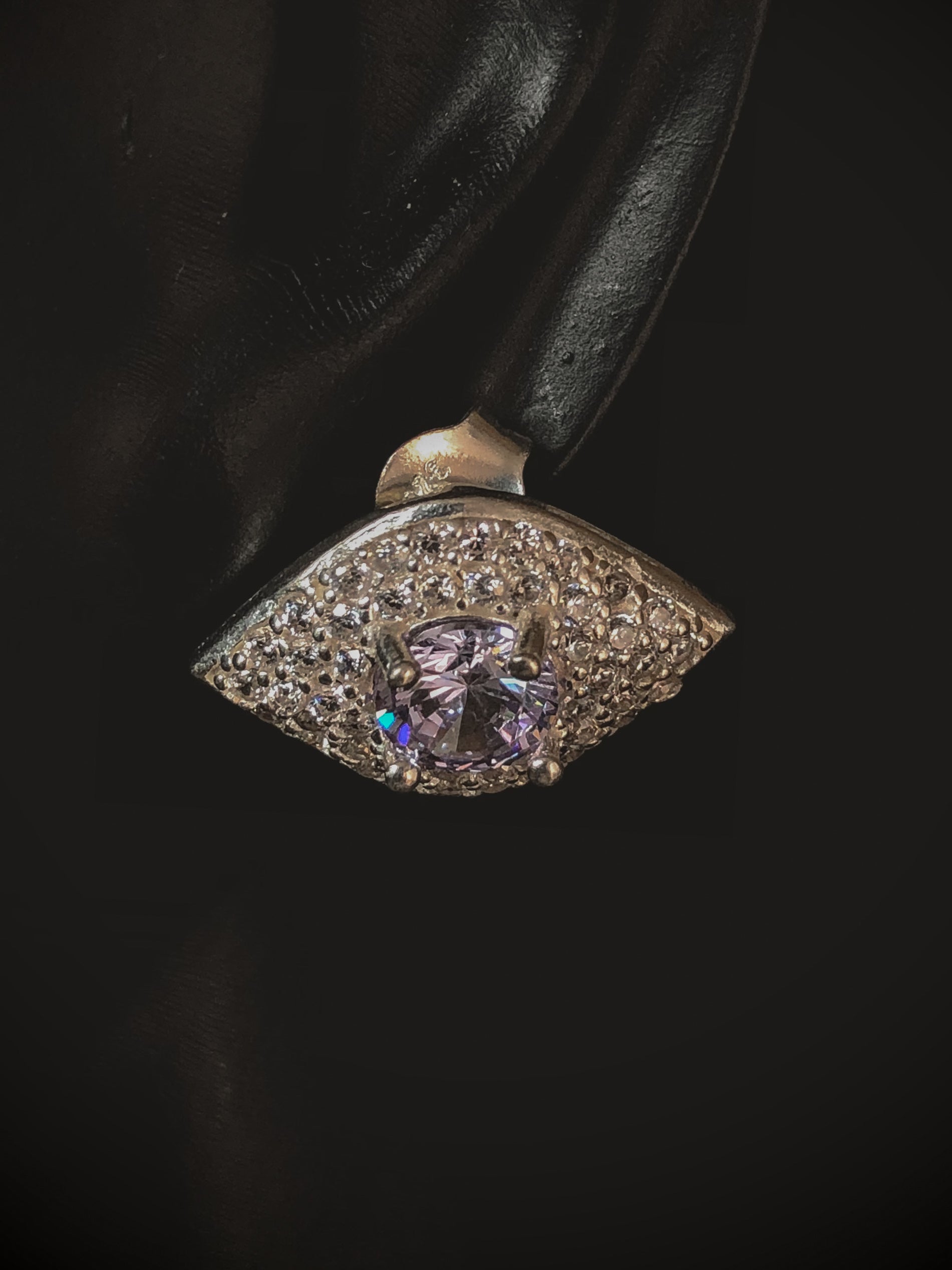 TOPOS OJOS SWAROVSKI LILA