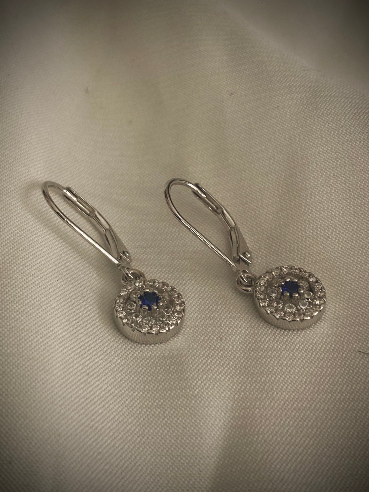 ARETES REDONDOS SWA AZUL 2,5CM