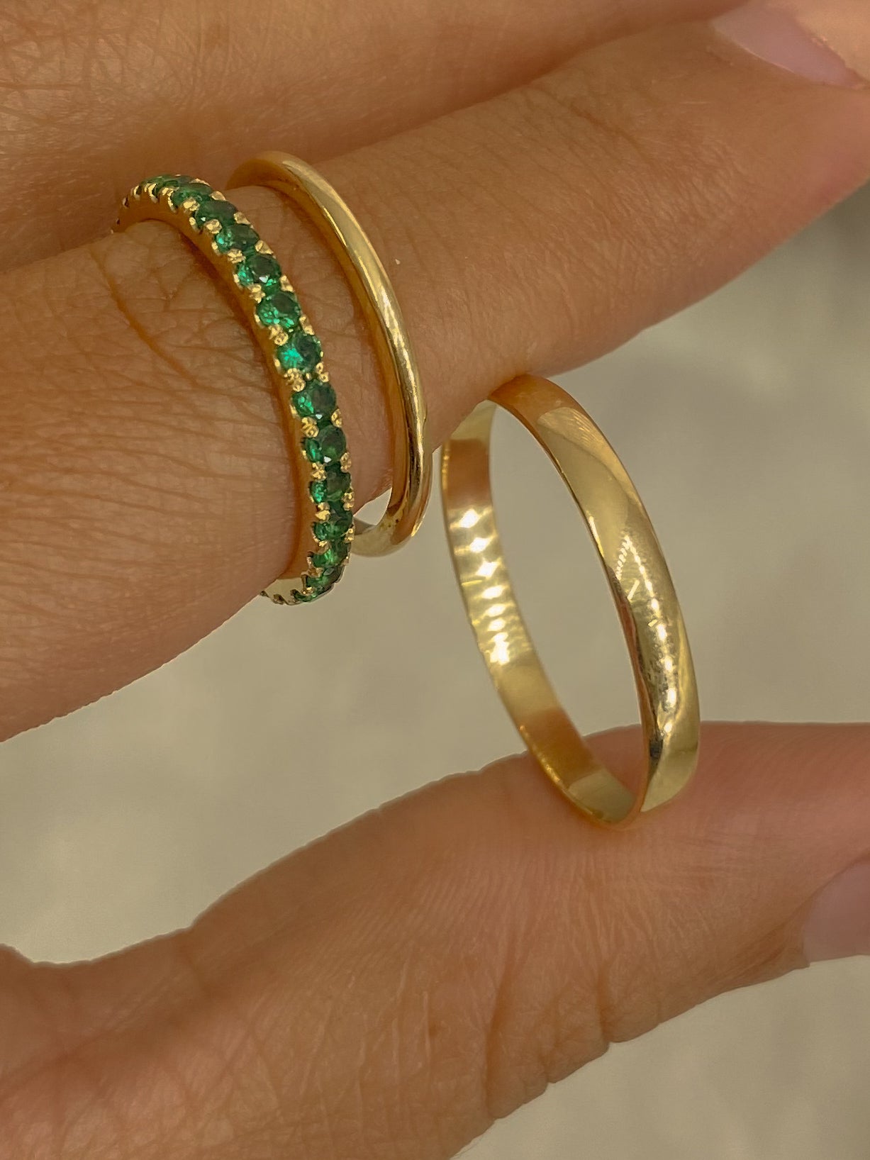 ARGOLLAS ESMERALDA 0,60 CTS / ORO AMARILLO 7GR