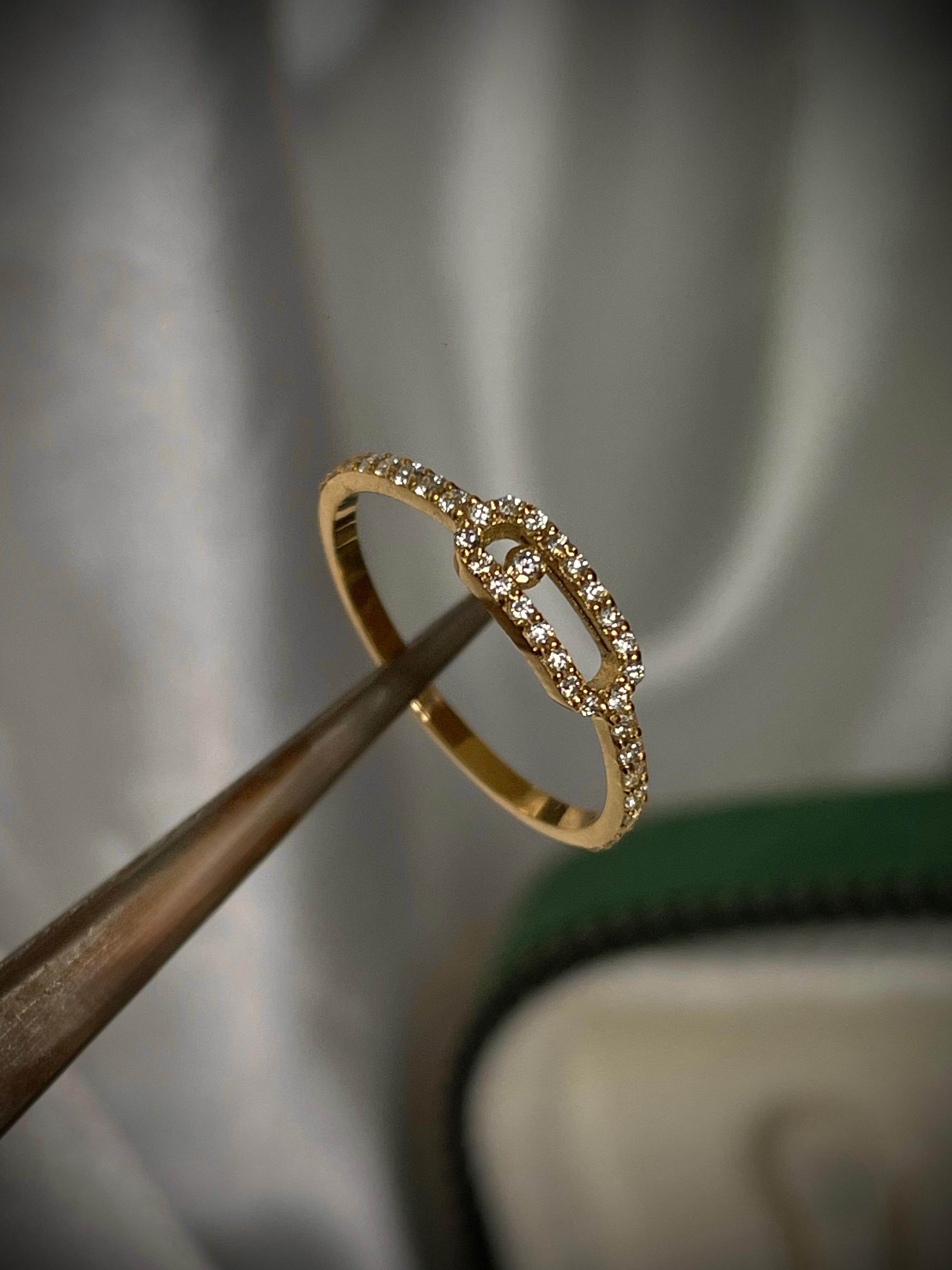 ANILLO MSK 0,20 CTS DIAMANTES / ORO AMARILLO 1,41GR