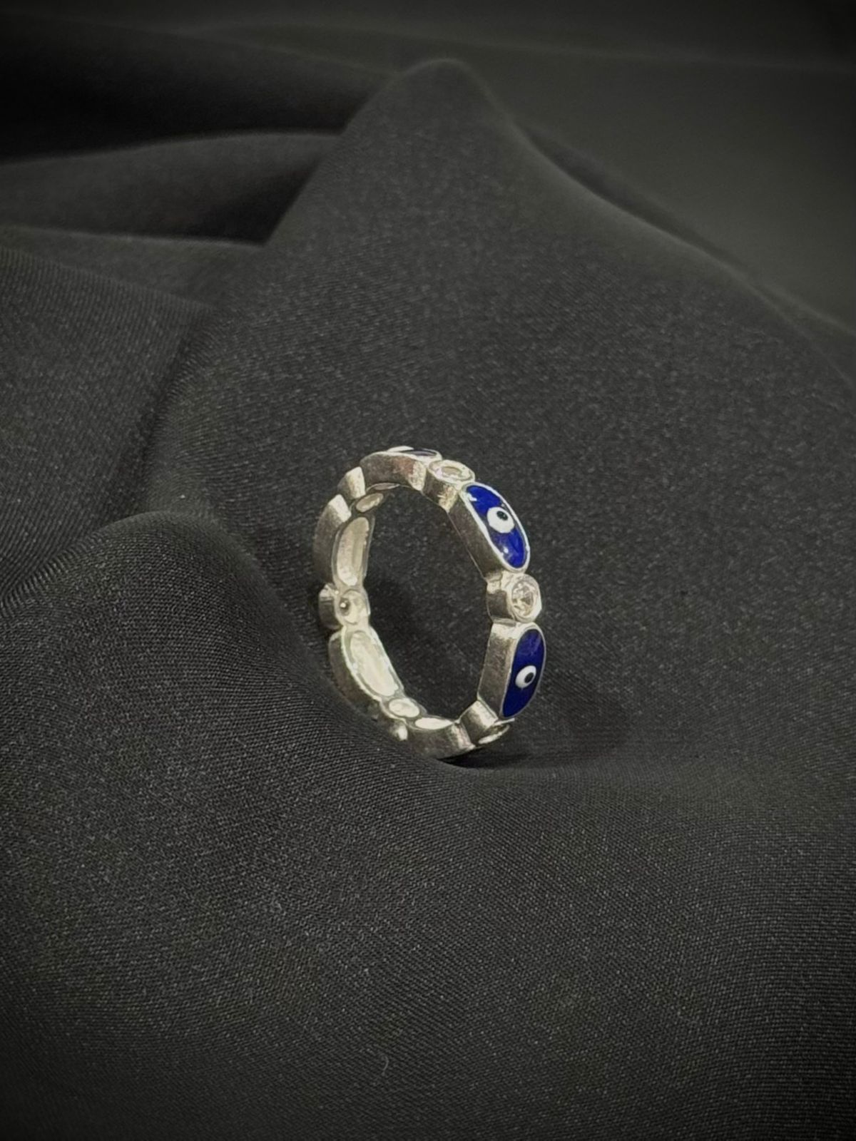 ANILLO OJO TURCO SWAROVSKI AZUL