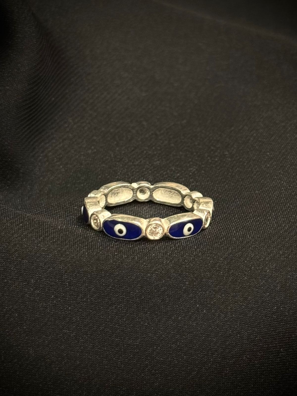 ANILLO OJO TURCO SWAROVSKI AZUL