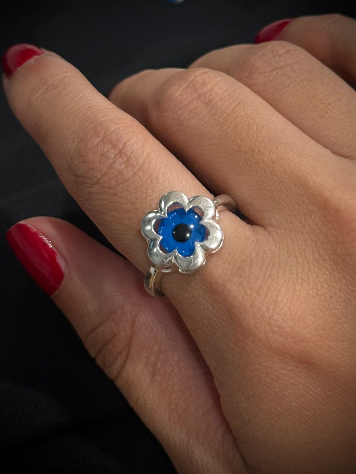 SOLITARIO SLEEVE FLOR AZUL