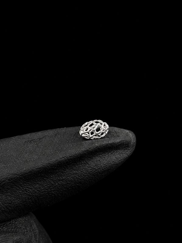 BOLAS ENMALLADA OVALADA 0.1gr / 5Mm / Plata