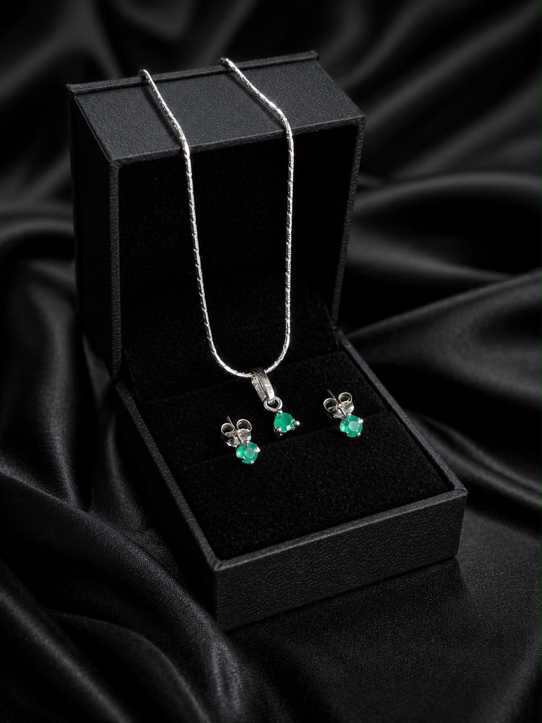 SET MARTINI ESMERALDA 3.67gr / PLATA (Joya)