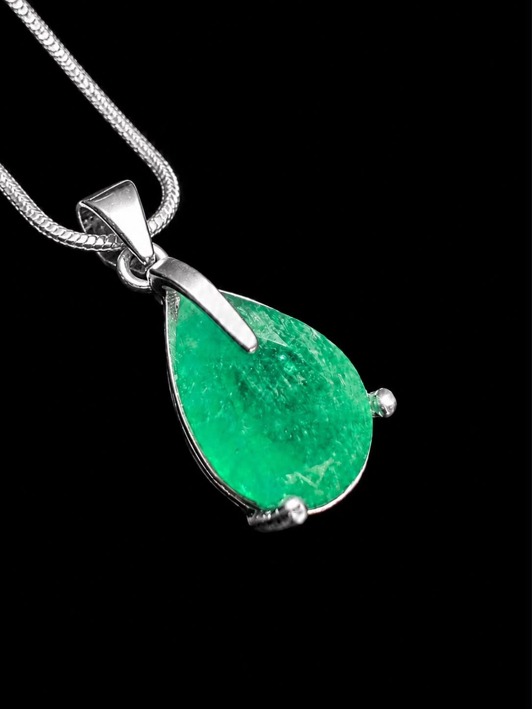 CADENA GOTA ESMERALDA 2.43gr / 45cm / PLATA (Joya)