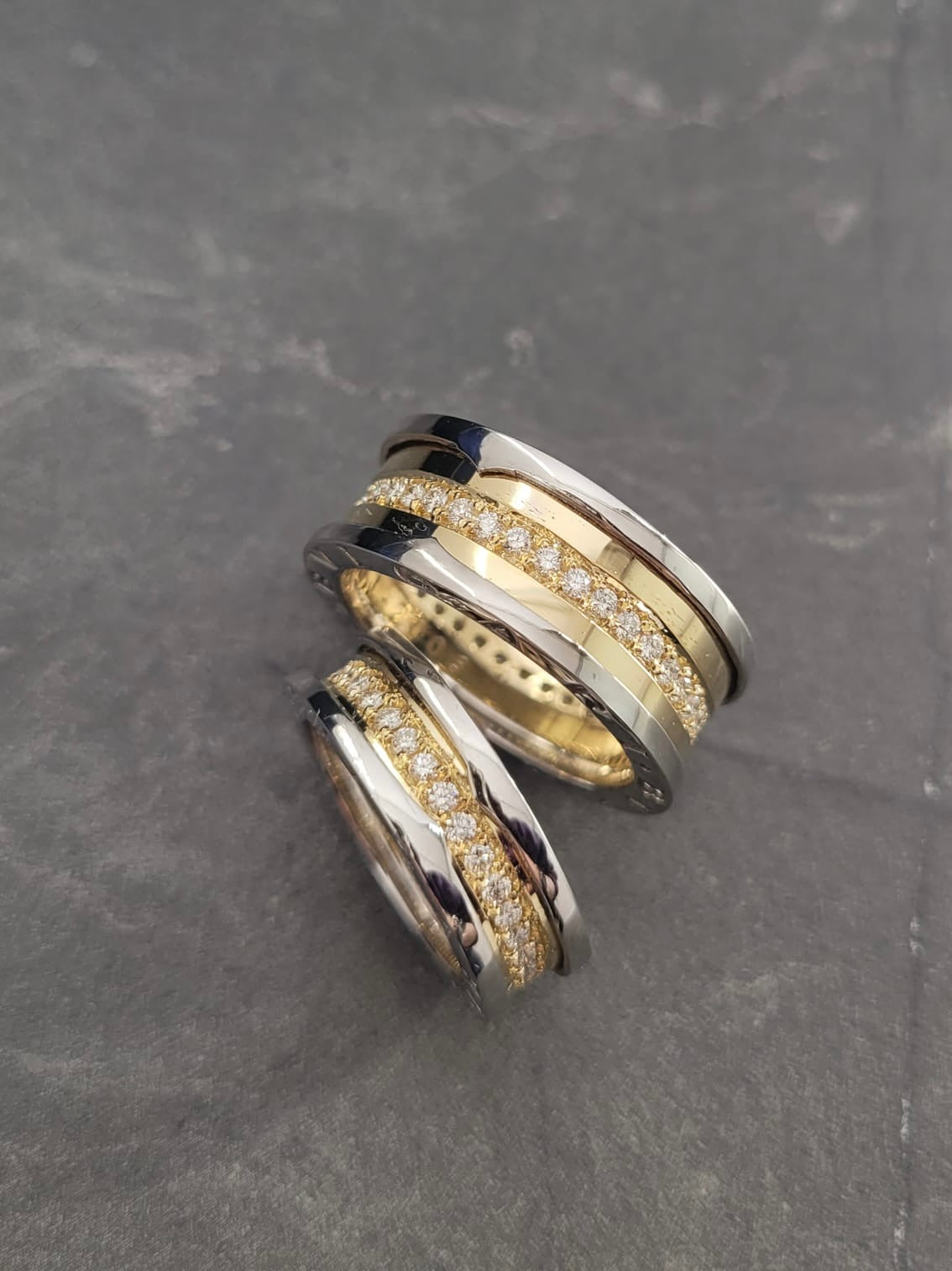 ARGOLLA PAR BV 1 CT DIAMANTES 24gr / DOS OROS Nac (Joya)
