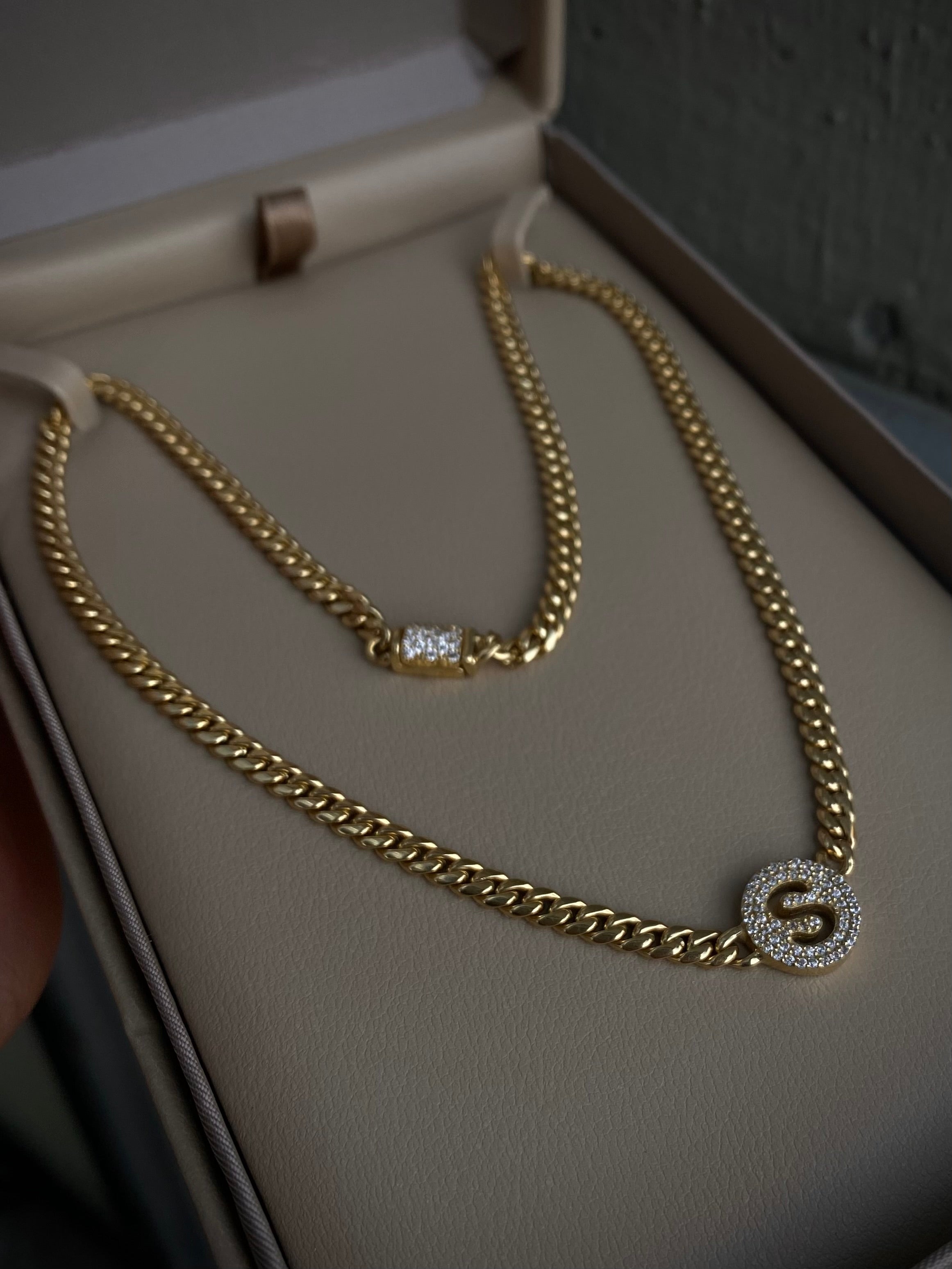 CADENA INICIAL 0,80 CTS DIAMANTES / ORO AMARILLO 30GR