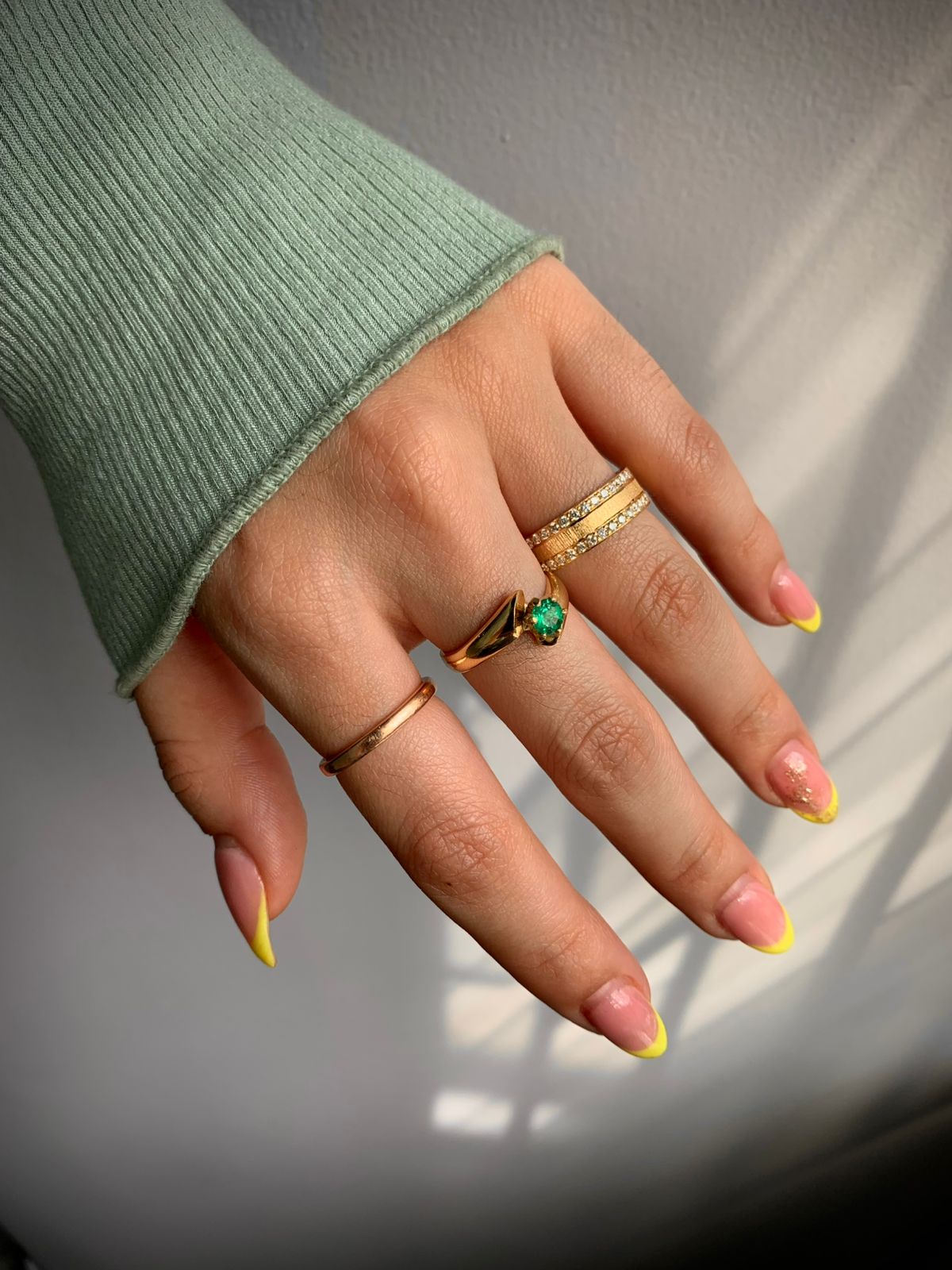 ARGOLLAS ANAFORA 0,60 CTS DIAMANTES / ORO AMARILLO 10GR