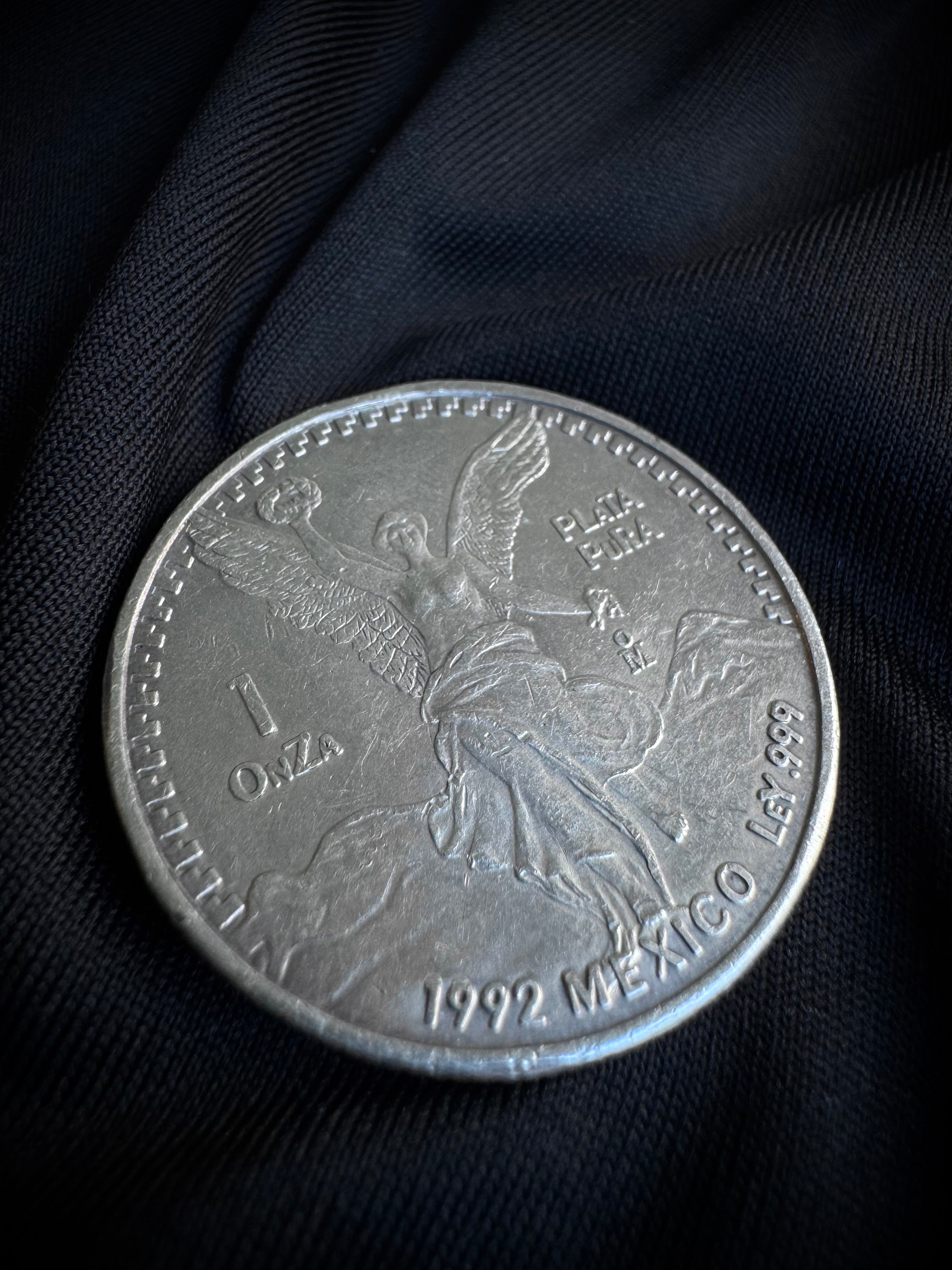 MONEDA MEXICO 1992 31.1gr / 3.6cm / PLATAMONEDA