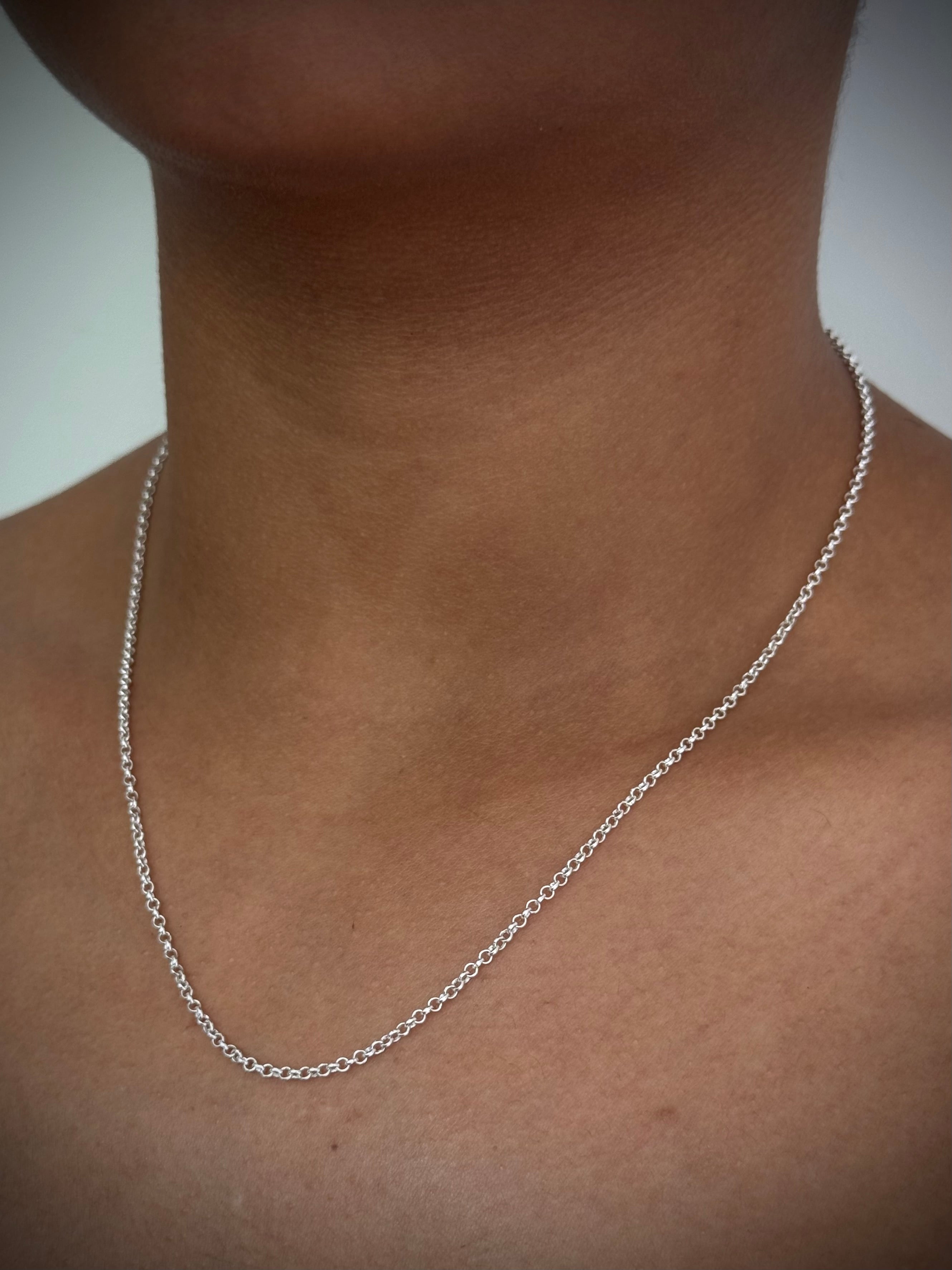 CADENA MINI ROLON 3gr / 45cm / PLATA