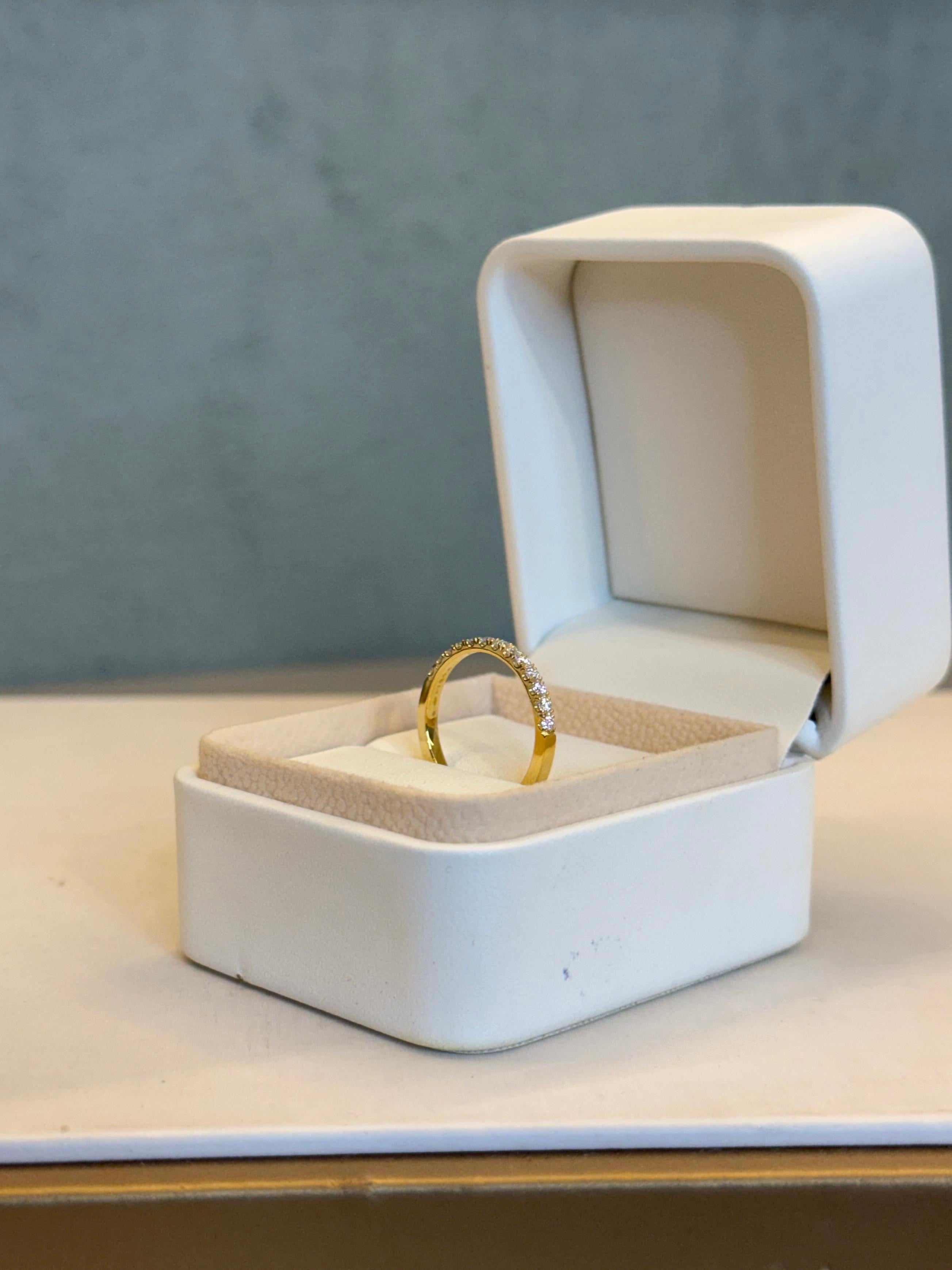 ARGOLLA PAR VINCULO 0.30 CTS DIAMANTES 5gr / ORO AMARILLO Nac (Joya)