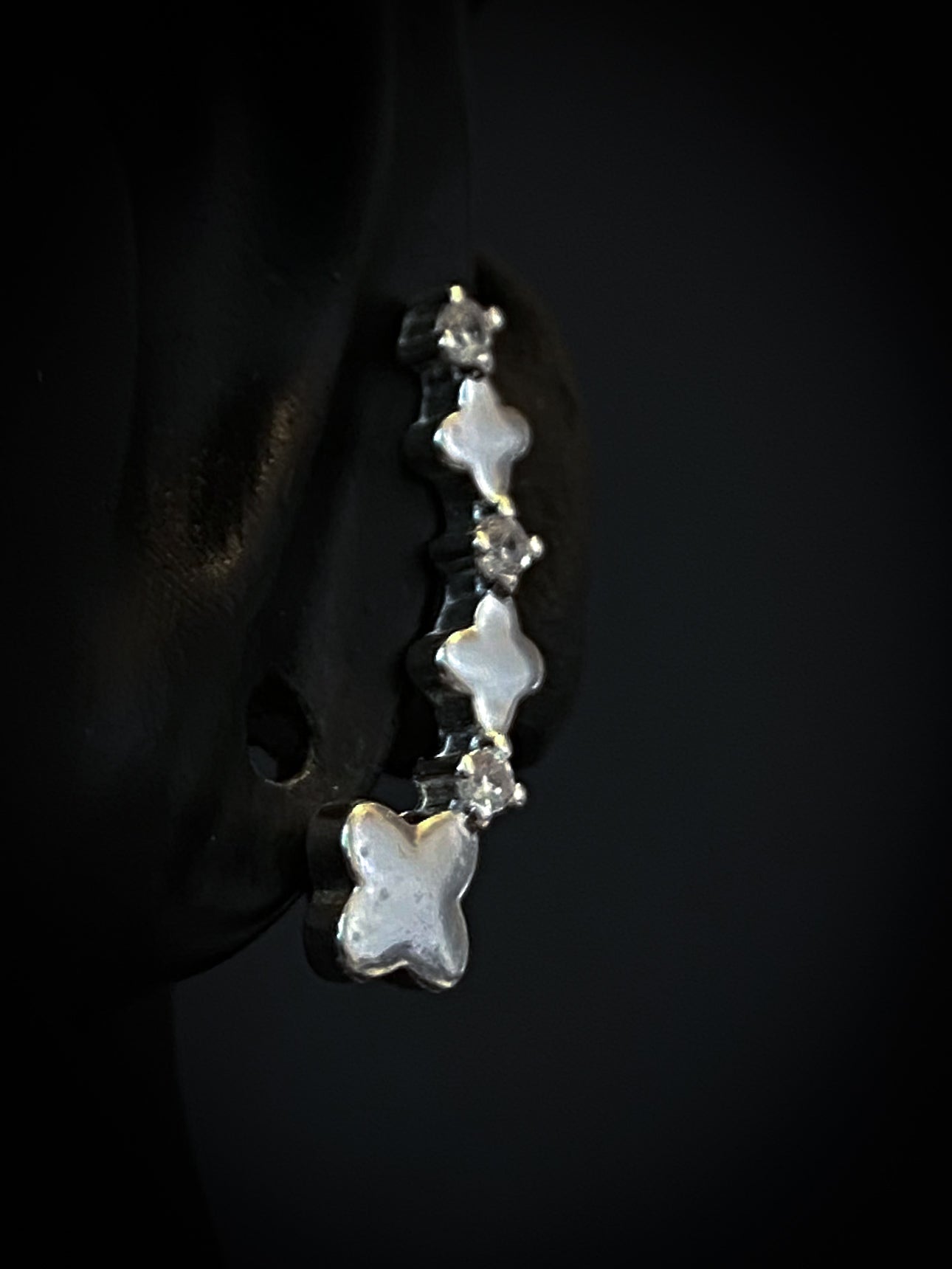 EARCUFF ESTRELLA SWAROVSKI BLANCO