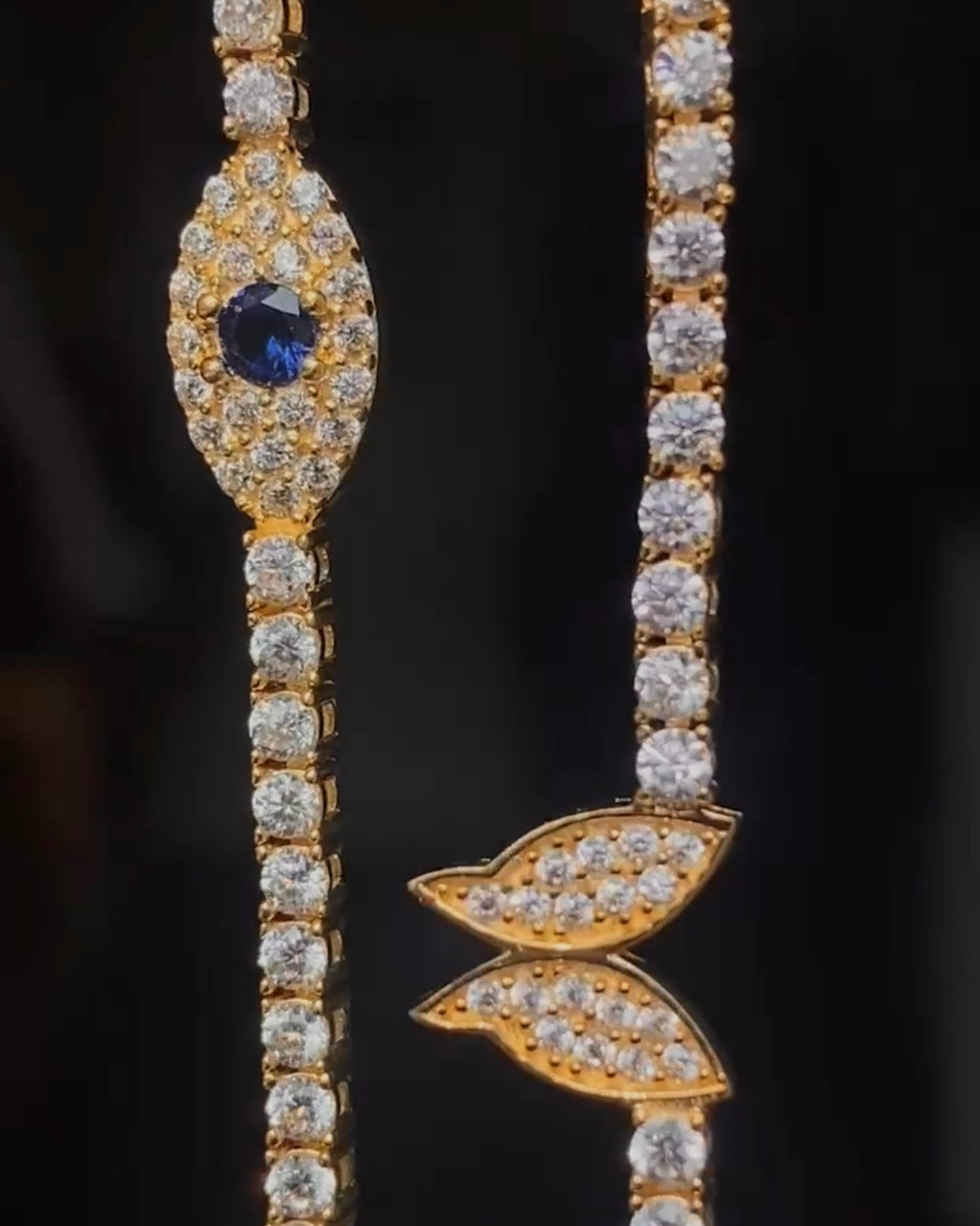 TOBILLERA SLEEVE 5 CTS DIAMANTES / ORO AMARILLO 15GR