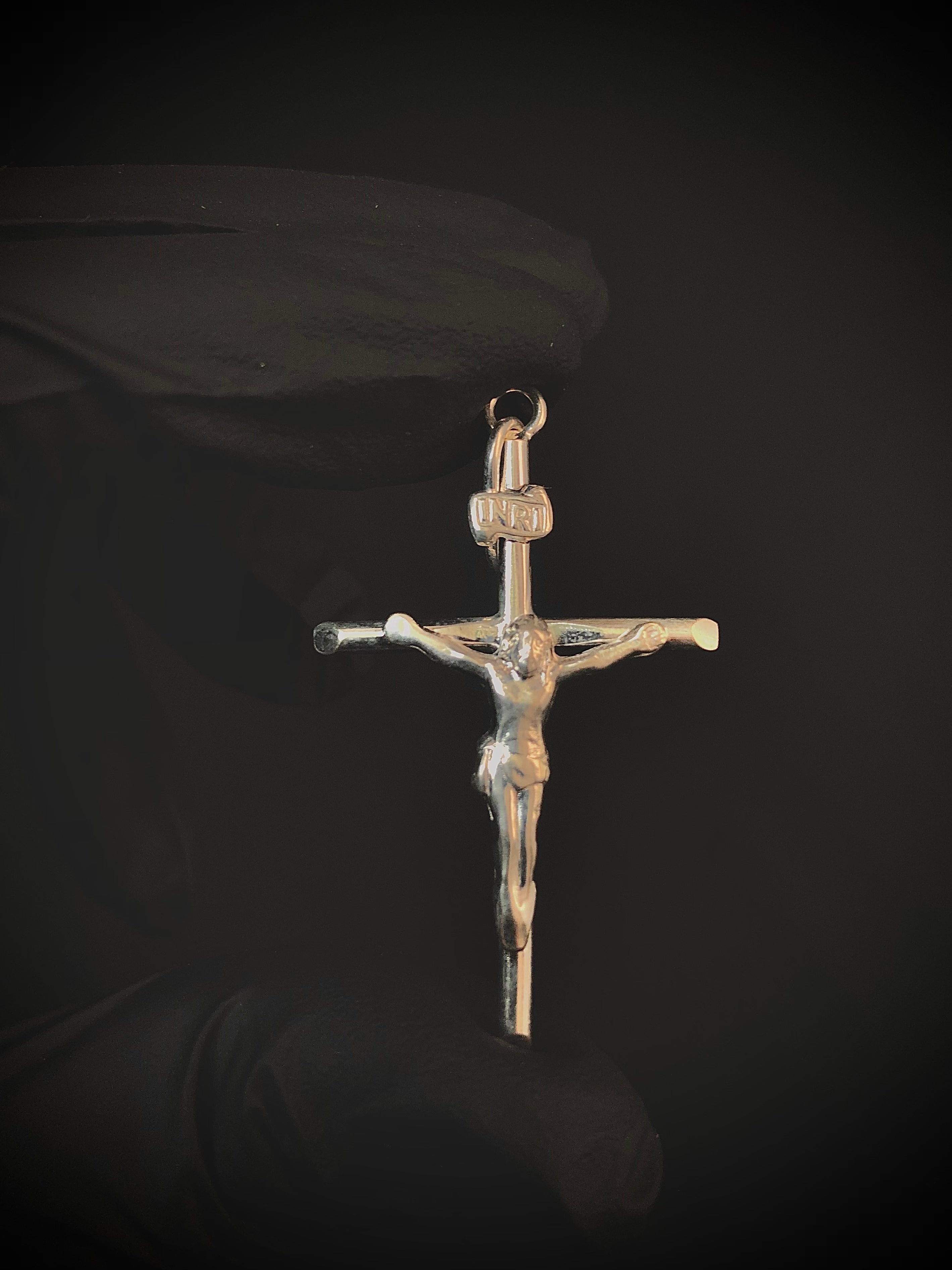 DIJE CRUZ CON CRISTO 5,5CM