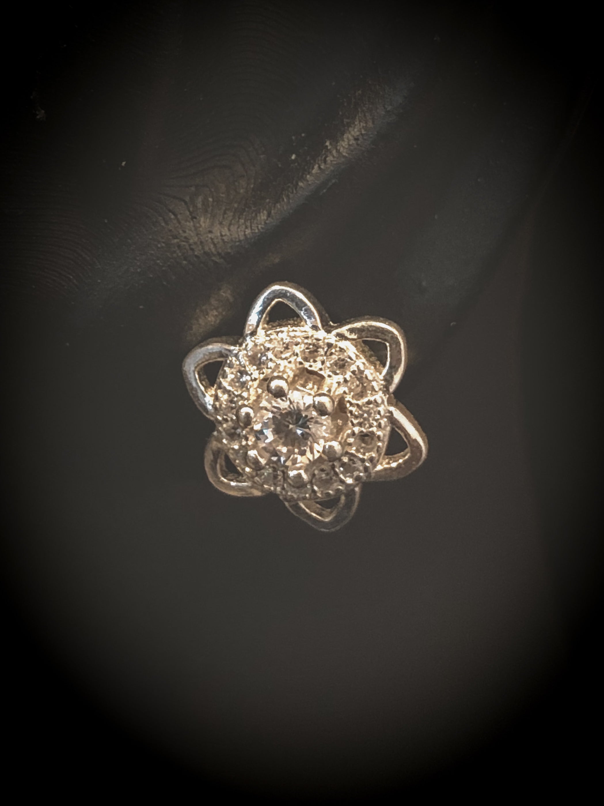 TOPOS FLOR SWAROVSKI BLANCO