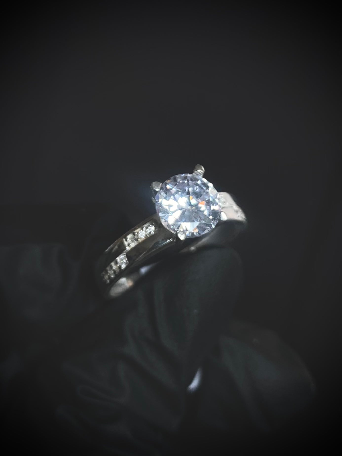 SOLITARIO SWAROVSKI BLANCO T8