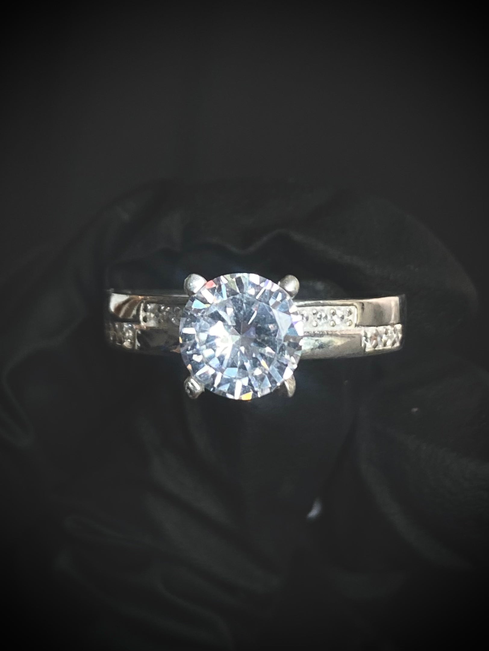 SOLITARIO SWAROVSKI BLANCO T8