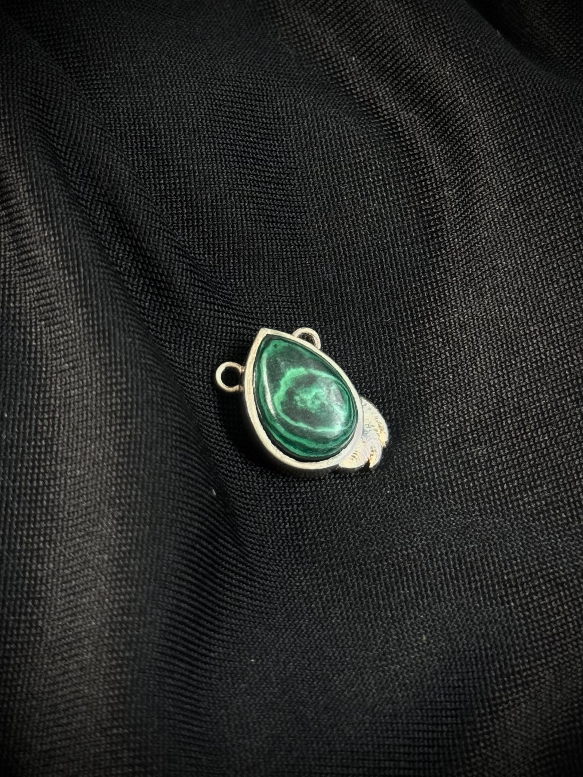 HERRAJE MALAQUITA DREAM 2.66gr / 1.8cm / PLATA