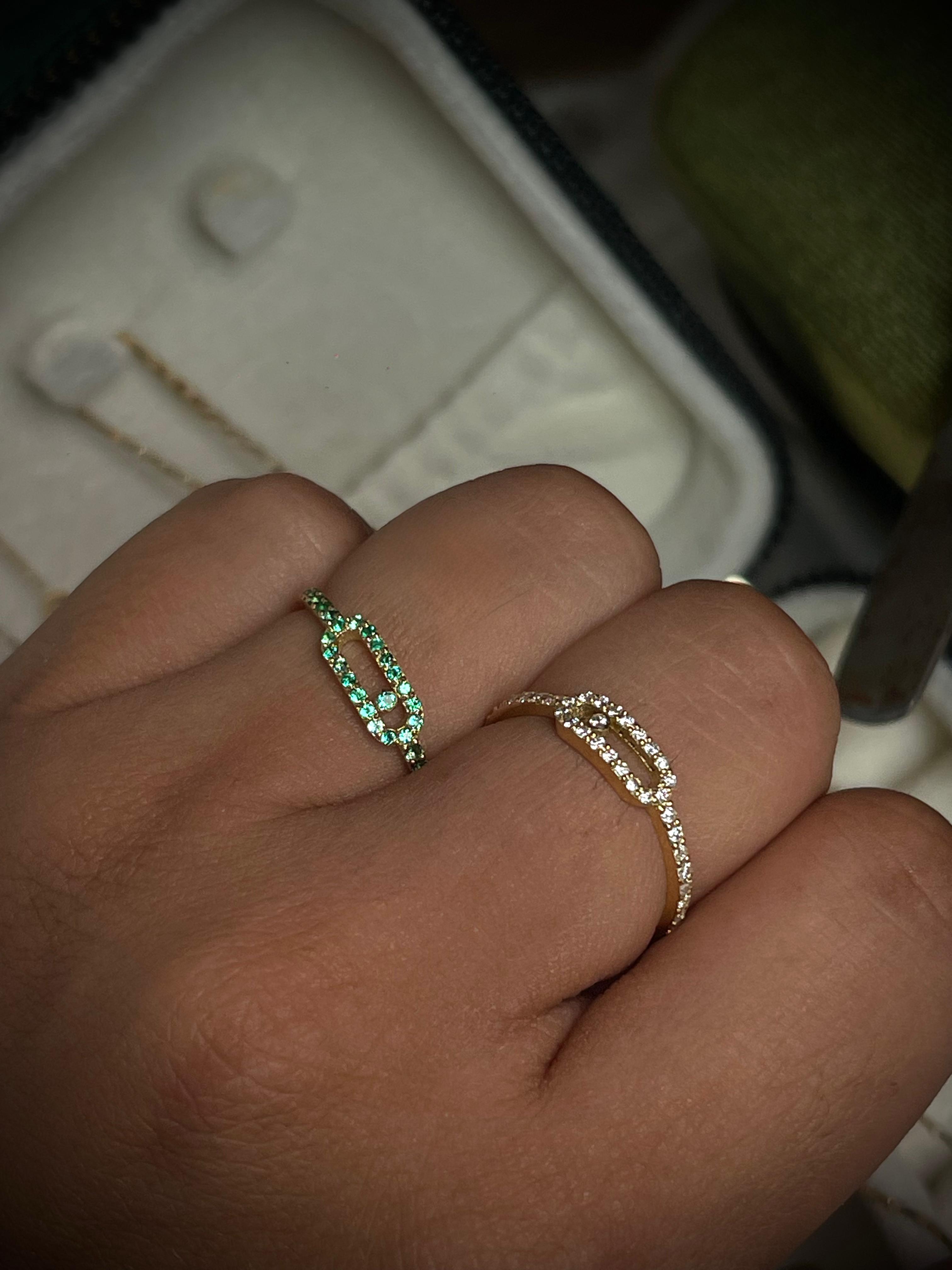 ANILLO MSK 0,20 CTS DIAMANTES / ORO AMARILLO 1,41GR
