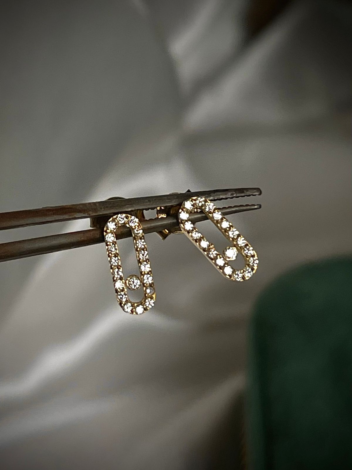 PENDIENTES MSK 0,20 CTS DIAMANTES / ORO AMARILLO 1,38GR