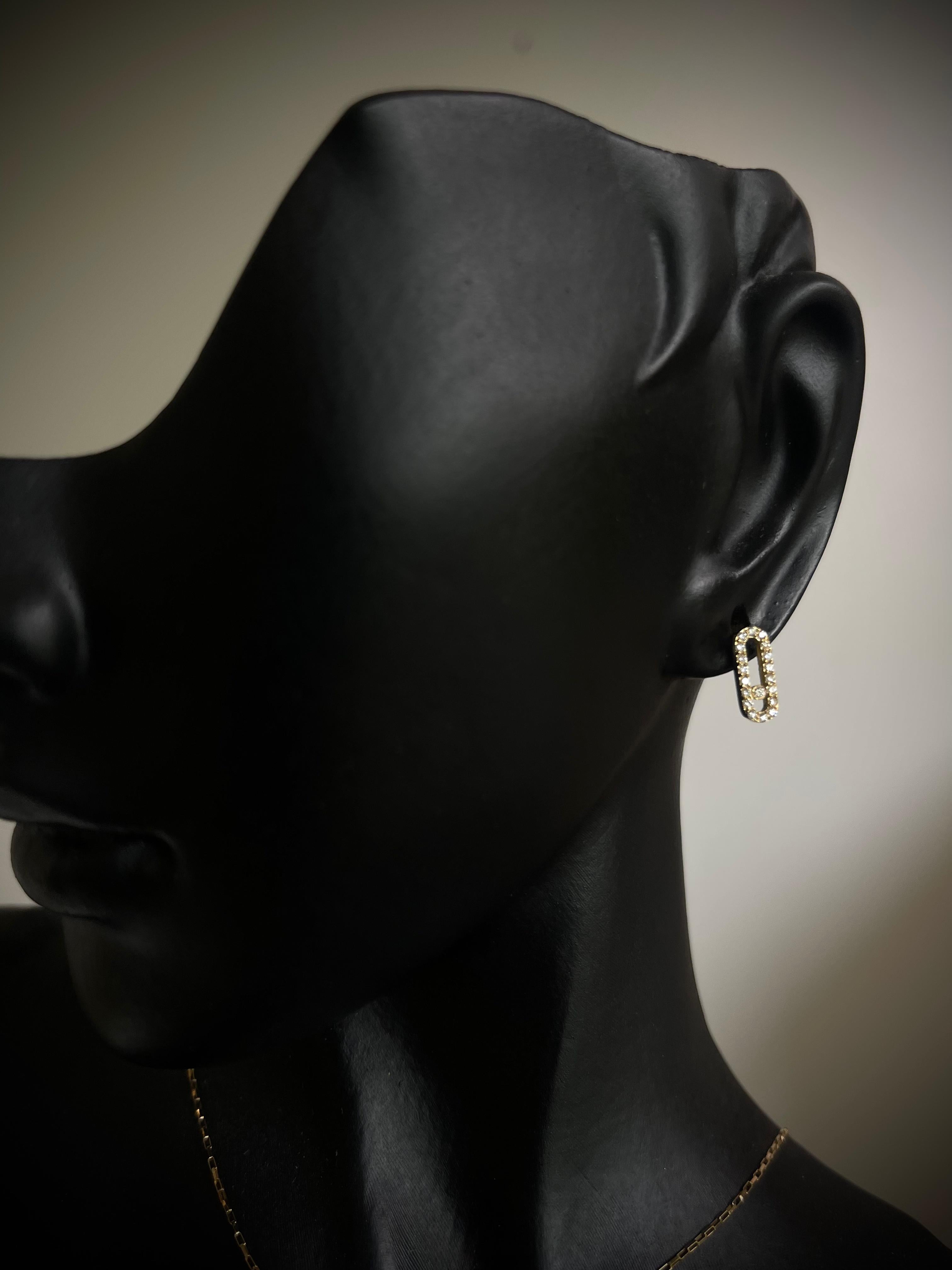 PENDIENTES MSK 0,20 CTS DIAMANTES / ORO AMARILLO 1,38GR