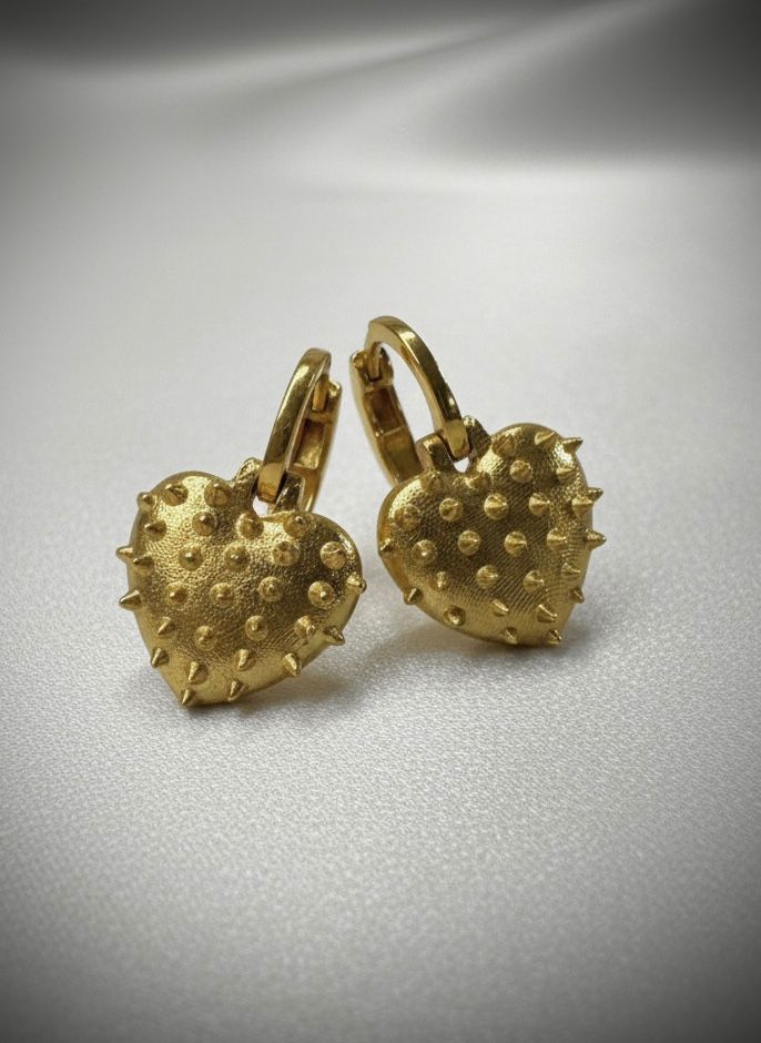 PENDIENTES NEEDLEHEART / ORO AMARILLO 6GR