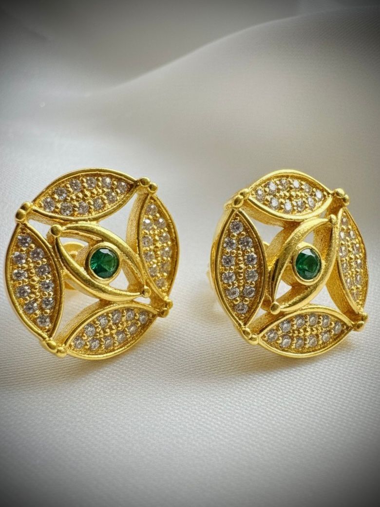 TOPOS MIRADA DIVINA 0,80 CTS MOISSANITAS  / ORO AMARILLO 5GR