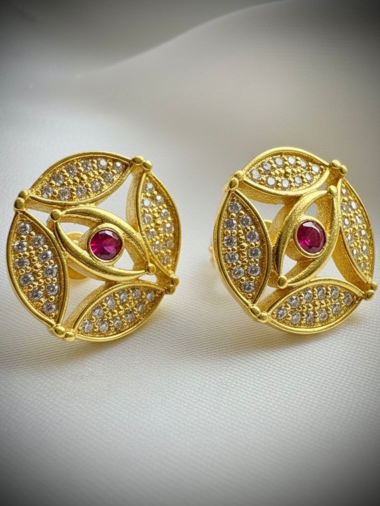TOPOS MIRADA DIVINA 0,80 CTS MOISSANITAS  / ORO AMARILLO 5GR