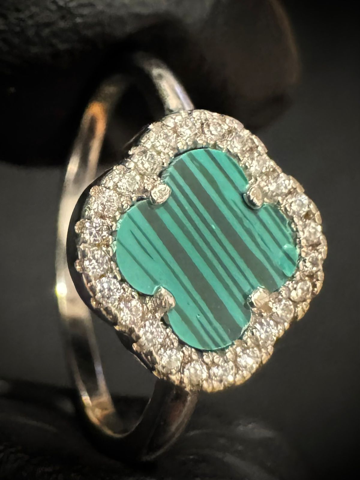 ANILLO TREBOL VERDE
