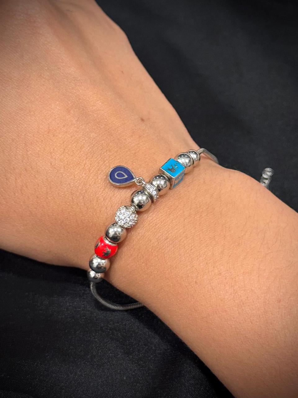 PULSO CHARMS SLEEVE OJO TURCO ELEFANTES
