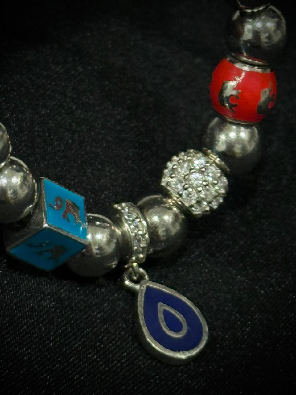 PULSO CHARMS SLEEVE OJO TURCO ELEFANTES