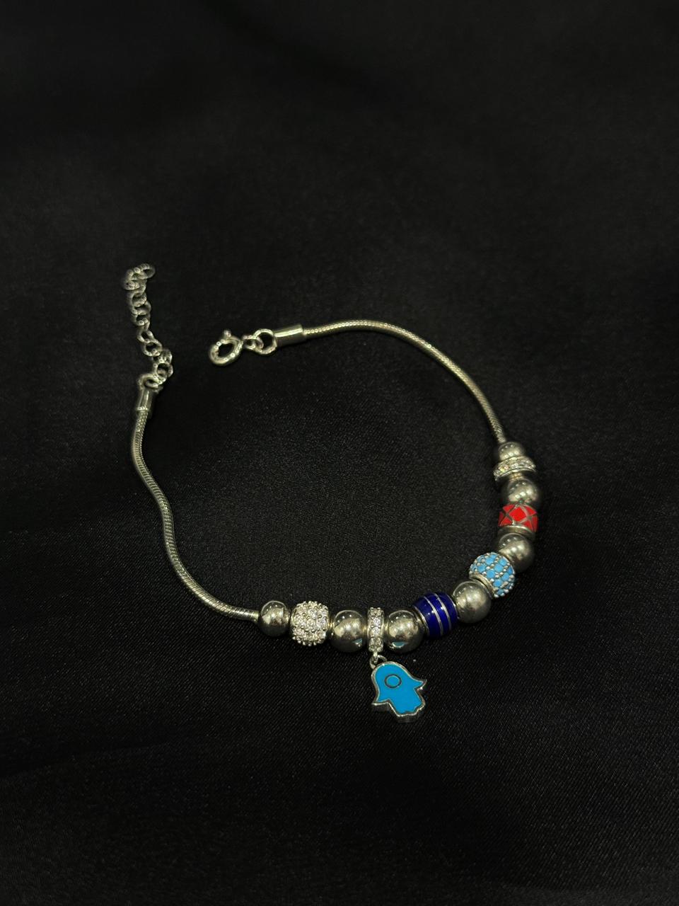 PULSO CHARMS SLEEVE MANO HAMSSA BOLA DE FUEGO