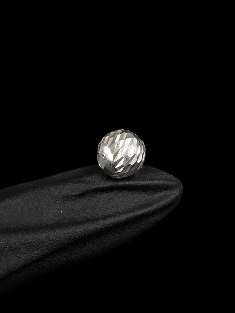 BOLAS DIAMANTADA 8MM 0.42gr / 0.8cm / PLATA