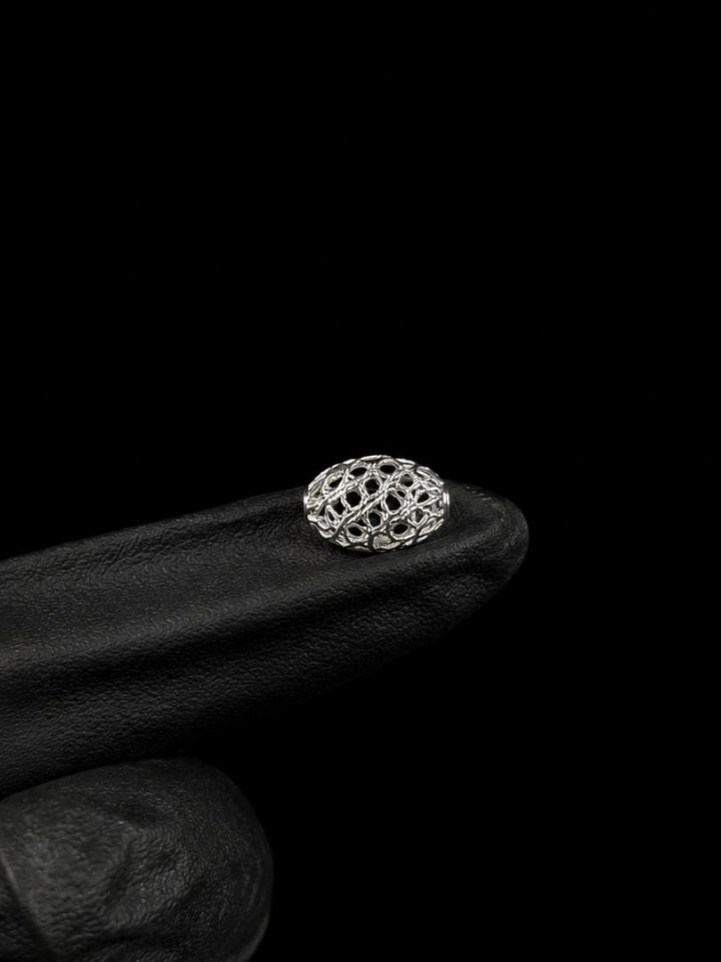 BOLAS ENMALLADA OVALADA 0.26gr / 9MM / Plata
