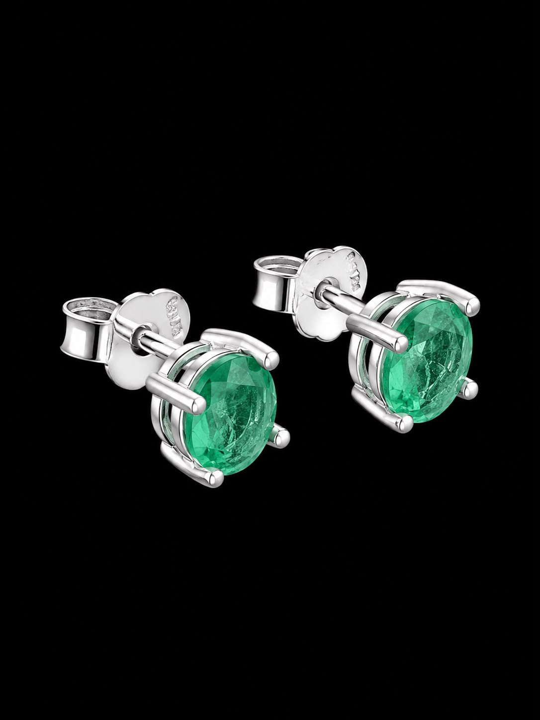 TOPOS ORBE ESMERALDA 1.04gr / PLATA (Joya)