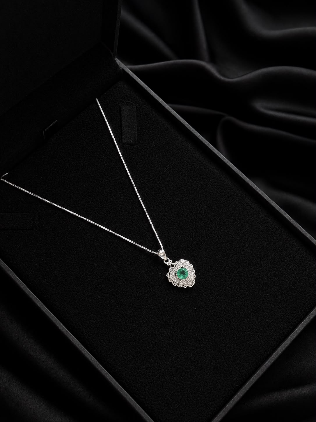 CADENA ALMA ESMERALDA 2.54gr / 40cm / PLATA (Joya)