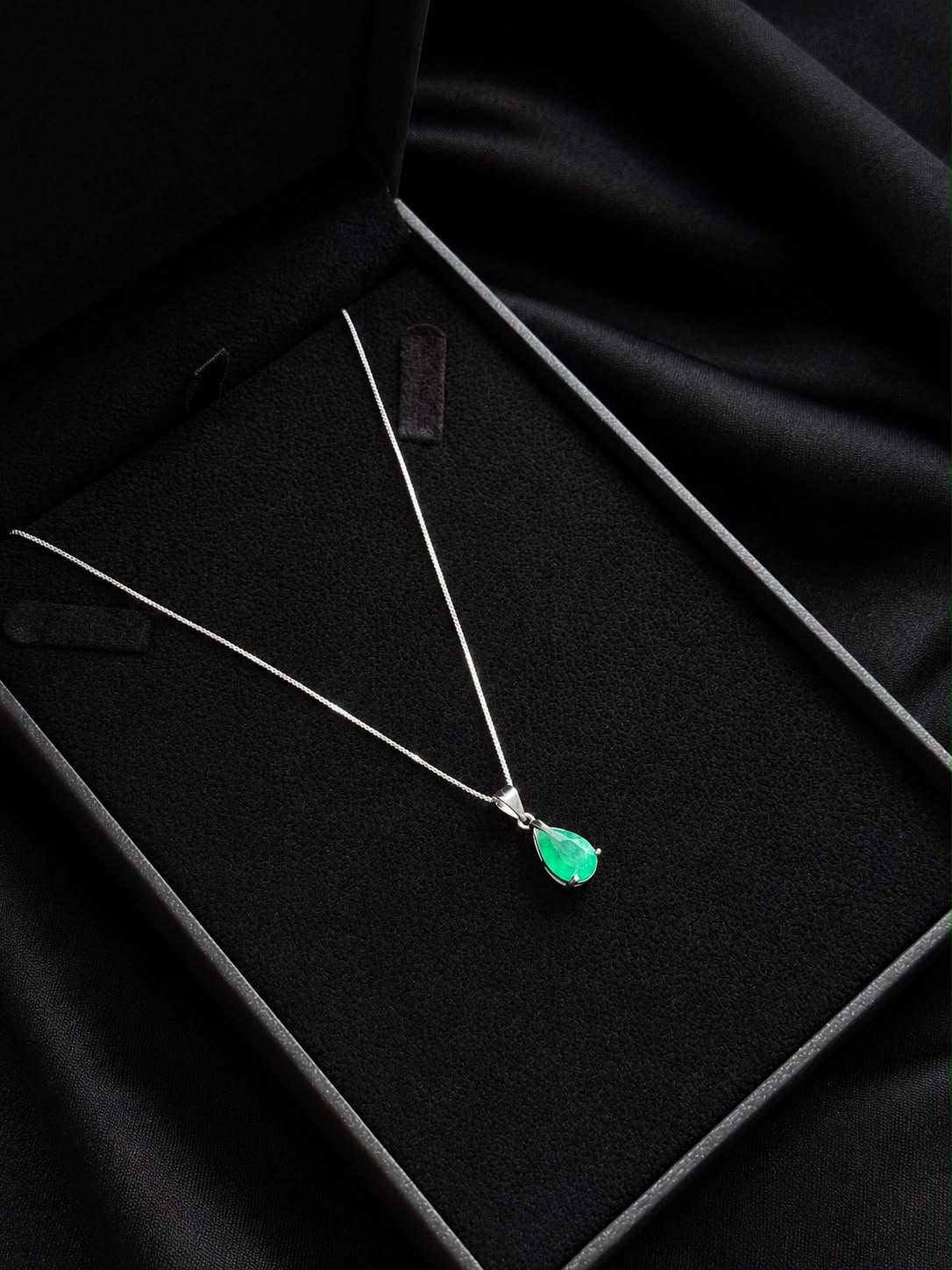 CADENA GOTA ESMERALDA 2.43gr / 45cm / PLATA (Joya)