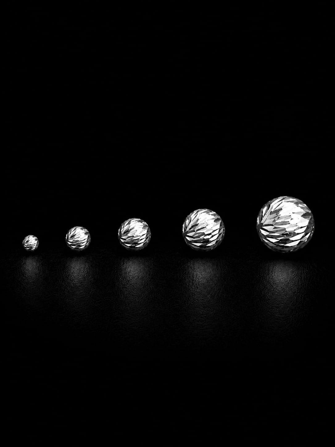 BOLAS DIAMANTADA 0.05gr / PLATA