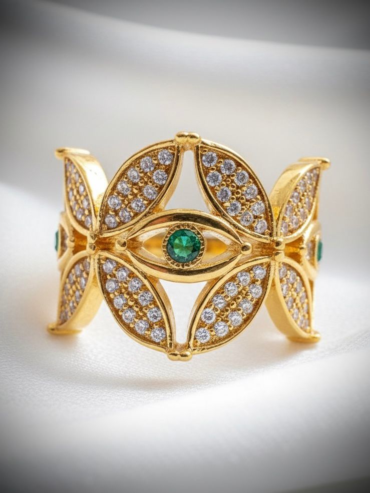 ANILLO MIRADA DIVINA 1,2 CTS MOISSANITAS / ORO AMARILLO 9,5GR