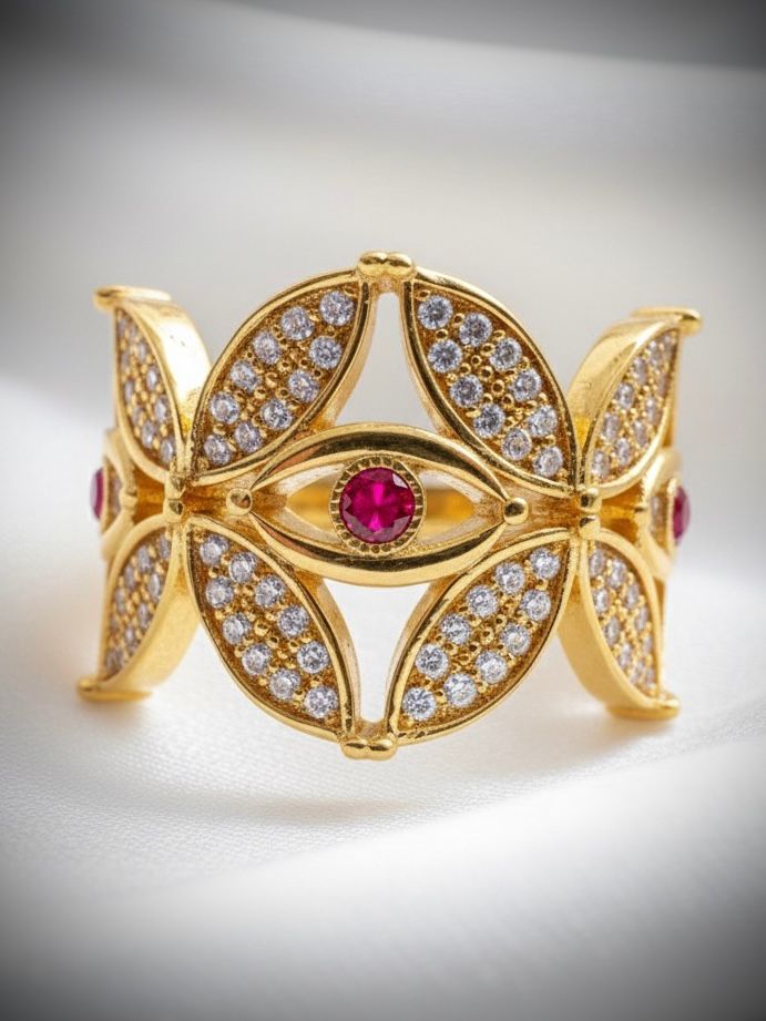 ANILLO MIRADA DIVINA 1,2 CTS MOISSANITAS / ORO AMARILLO 9,5GR